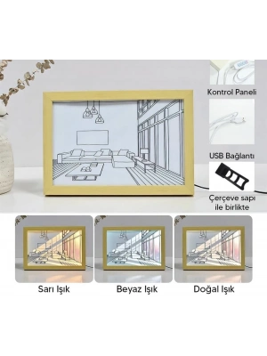 Işıklı Retro Tablo