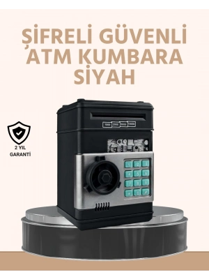 Işıklı Sesli Şifreli ATM Görünümlü Kasa Kumbara