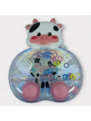 Işıklı Su Oyunu - Halka Geçirme - Fidget Oyun - Siyah İnek