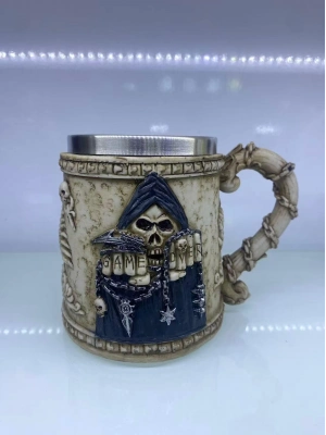 İskelet Game Over Çelik Kupa Kod 6912