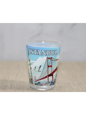 İstanbul Temalı Cam Shot Bardak