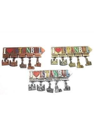 İstanbul Temalı Metal Magnet Alk3343