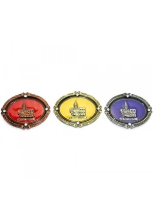 İstanbul Temalı Metal Magnet Galata Kulesi Kabartmalı