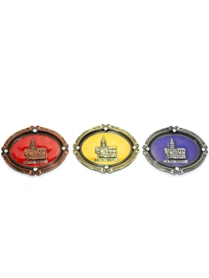 İstanbul Temalı Metal Magnet Galata Kulesi Kabartmalı