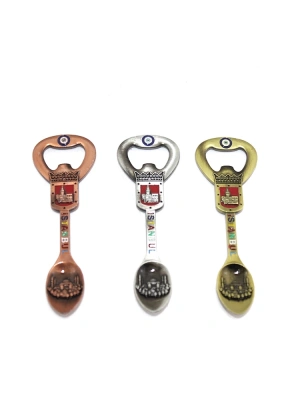 İstanbul Temalı Metal Magnet Ve Açacak Kaşık Tasarımlı