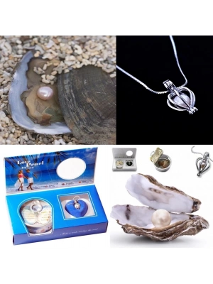 İstiridye İçinde İnci Kolye Seti