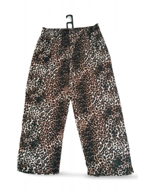 İthal Viskon Geniş Paça Şık Etnik Otantik Desenli Pantolon - Royaleks - Desen2