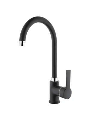 ® İtimat İdea Siyah 563CB Kuğu Evye Bataryası