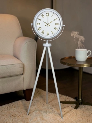 Ivory Beyaz Tripod Ayaklı Saat