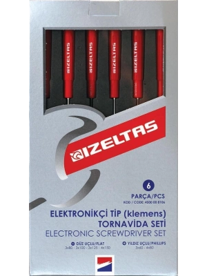 ® İzeltaş 4500 Elektronikçi TipTornavida Seti 6 Parça