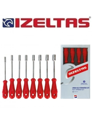 ® İzeltaş Lokma Uçlu Tornavida Takımı 8 Parça