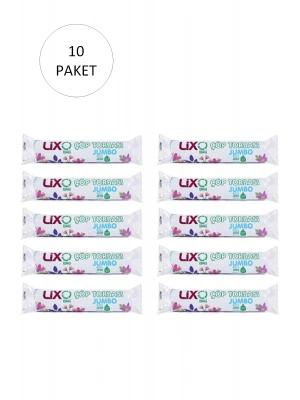 J-250 Jumbo Boy Çöp Torbası 80 x 110 cm 10 Lu Rulo x 10 Paket = 100 Adet (Mavi)