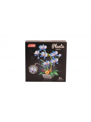 ® JK29011 JAKİ MAVİ ORKİDE SAKSIDA 581 PARÇA BLOCK OYUNCAK