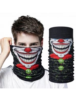 Joker Yüz Baskılı Baf Bandana - Çok Amaçlı Boyunluk Bandana 2 No