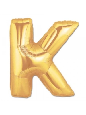 K Harf Folyo Balon Altın Renk  40 İnç