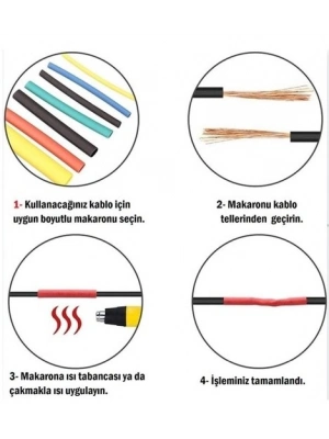 Kablo Koruyucu Makaron Seti 560 Parça