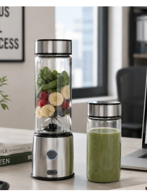 Kablosuz Cam Blender Yüksek Güçlü Smoothie Meyve Sebze Blenderı