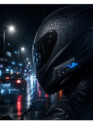 Kablosuz Motosiklet Kask Kulaklığı Bluetooth Mikrofonlu Sürüş Sistemi