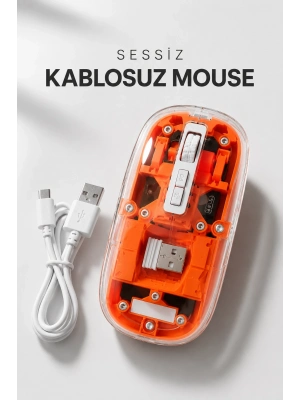 Kablosuz Mouse Fare 5.0 Bluetooth Bağlantılı USB Girişli