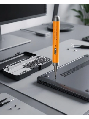 ® Kablosuz Şarjlı Elektrikli Tornavida Seti 38 Uçlu Type C Li Pil Hassas Tamir Seti