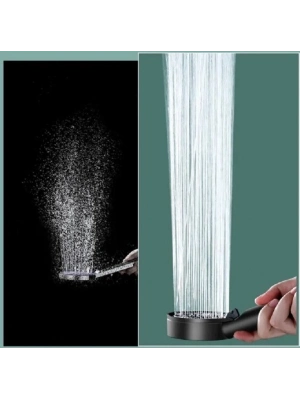 5 Kademeli Duş Başlığı Siyah