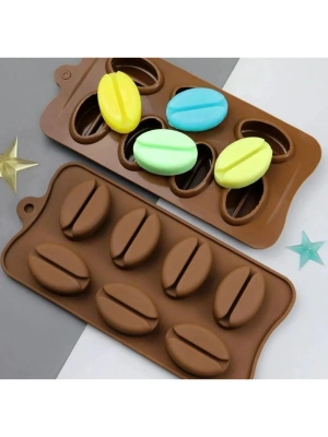 Kahve Çekirdeği Şekilli Silikon Kalıp