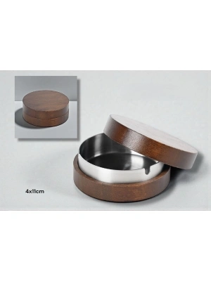 Kahverengi Bambu Kapaklı Küllük