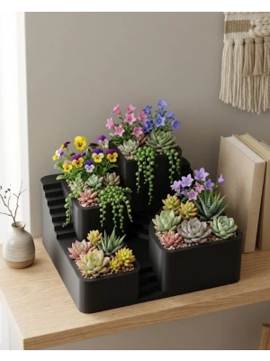 KAKTÜS SAKSI SETİ SİYAH