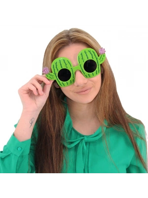 Kaktüs Temalı Hawaii Yaz Partisi Gözlüğü 8.5x18.5 Cm