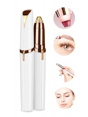 Kalem Tipi Taşınabilir İnce Uçlu Yüz Için Tüy Alıcı Kaş Bıyık Epilasyon Aleti (pil Dahildir)