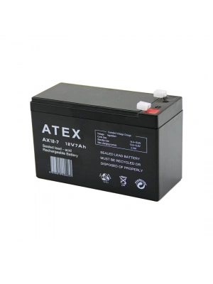 Atex Ax-12 ( Kalın ) Kuru Akü ( 12v-7ah ) Amper*10