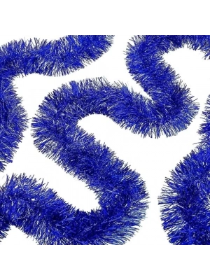 Kalın Simli Parti Süsü 2 Metre Mavi