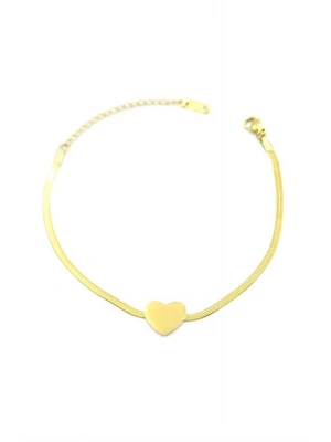 Kalp Bileklik - Altın