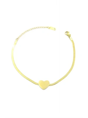 Kalp Bileklik - Altın
