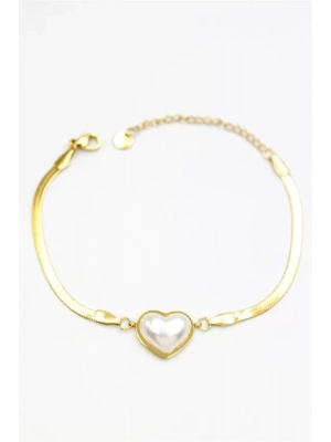 Kalp Bileklik - Altın