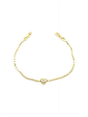 Kalp Bileklik - Altın