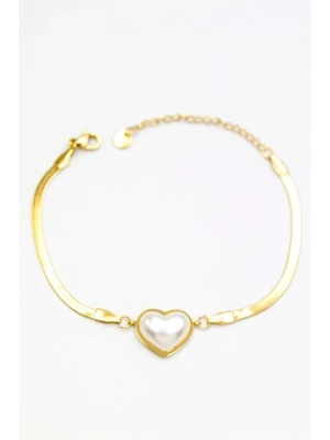 Kalp Bileklik - Altın