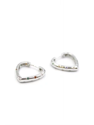 Kalp Küpe - Gümüş