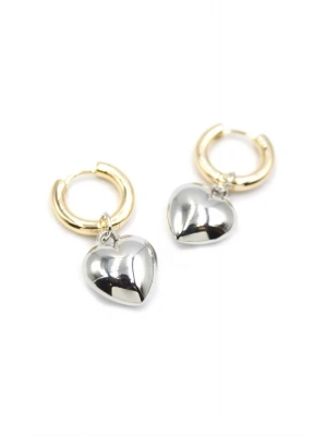 Kalp Küpe - Gümüş