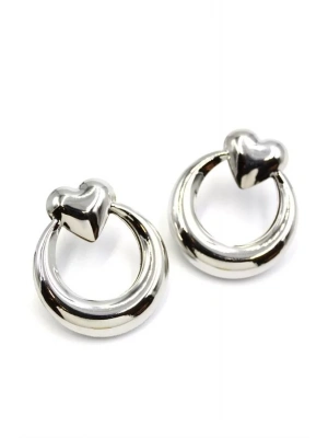 Kalp Küpe - Gümüş