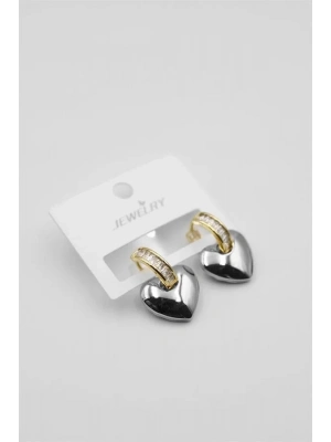 Kalp Küpe - Gümüş