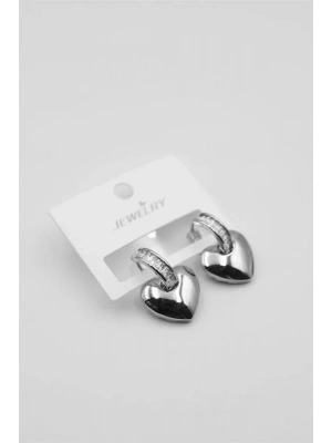 Kalp Küpe - Gümüş