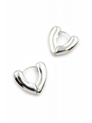 Kalp Küpe - Gümüş