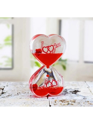 Kalp Şeklinde Jel Kum Saati