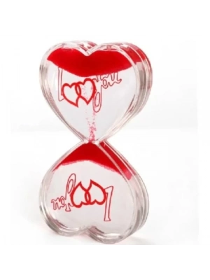 Kalp Şeklinde Jel Kum Saati