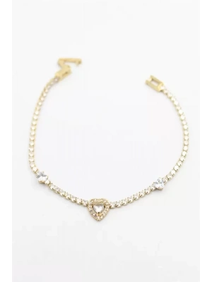 Kalp Su Yolu Bileklik - Altın