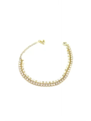 Kalpli Su Yolu Bileklik - Altın