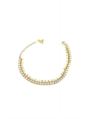 Kalpli Su Yolu Bileklik - Altın