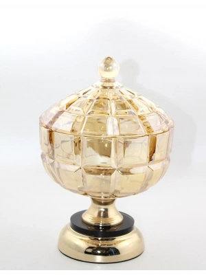 Kapaklı Cam Şekerlik Alk3160