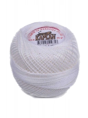 Kaplan Etamin Ve Kanaviçe İpi 8 No Kod/Renk: K.BEYAZ - Royaleks
